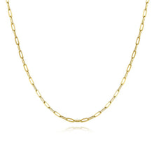 Load image into Gallery viewer, 14K-Yellow-Gold-Hollow-Paper-Clip-Necklace_NK6768H-26Y4JJJ-1