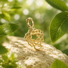 Load image into Gallery viewer, 14K Gold Crown Chakra Charm with Detachable Lock