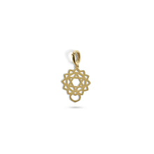 Load image into Gallery viewer, 14K Gold Heart Chakra Charm with Detachable Lock Back