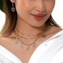 Load image into Gallery viewer, 14K Gold Heart Chakra Charm with Detachable Lock model 5