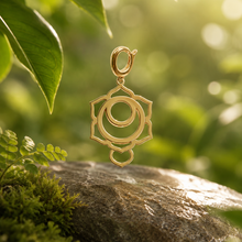 Load image into Gallery viewer, 14K Gold Sacral Chakra Charm – Detachable &amp; Convertible Front