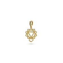 Load image into Gallery viewer, 14K Gold Solar Plexus Chakra Charm with Detachable Lock Back