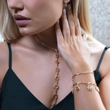 Load image into Gallery viewer, 14K Gold Solar Plexus Chakra Charm with Detachable Lock Model 1