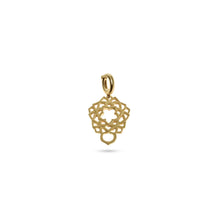 Load image into Gallery viewer, 14K Yellow Gold Crown Chakra Charms Front 