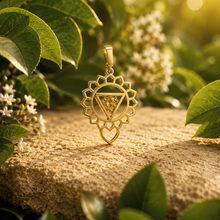 Load image into Gallery viewer, 14K Yellow Gold Natural Yellow Sapphire Solar Plexus Chakra Charm with Detachable Lock 1