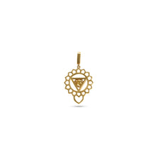 Load image into Gallery viewer, 14K Yellow Gold Natural Yellow Sapphire Solar Plexus Chakra Charm with Detachable Lock