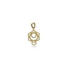 Load image into Gallery viewer, 14K Yellow Gold Sacral Chakra Charm with Detachable Lock Back