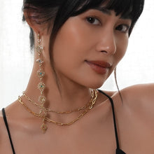 Load image into Gallery viewer, 14K Yellow Gold Thick Hollow Paperclip Chain – Adjustable Necklace or Bracelet 11