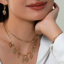 Load image into Gallery viewer, 14K Yellow Gold Thick Hollow Paperclip Chain – Adjustable Necklace or Bracelet