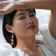 Load image into Gallery viewer, 14k-gold-chakra-charms-earrings