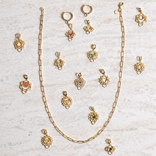 Load image into Gallery viewer, 14k-gold-chakra-charms-full-set-natural-gemstones