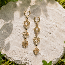 Load image into Gallery viewer, 14k-yellow-gold-hoop-earrings-for-chakra-charms