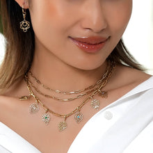 Load image into Gallery viewer, Versatile Gold Hollow Paperclip Chain – Necklace or Bracelet