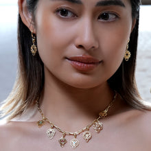 Load image into Gallery viewer, gold-chakra-charms-earrings