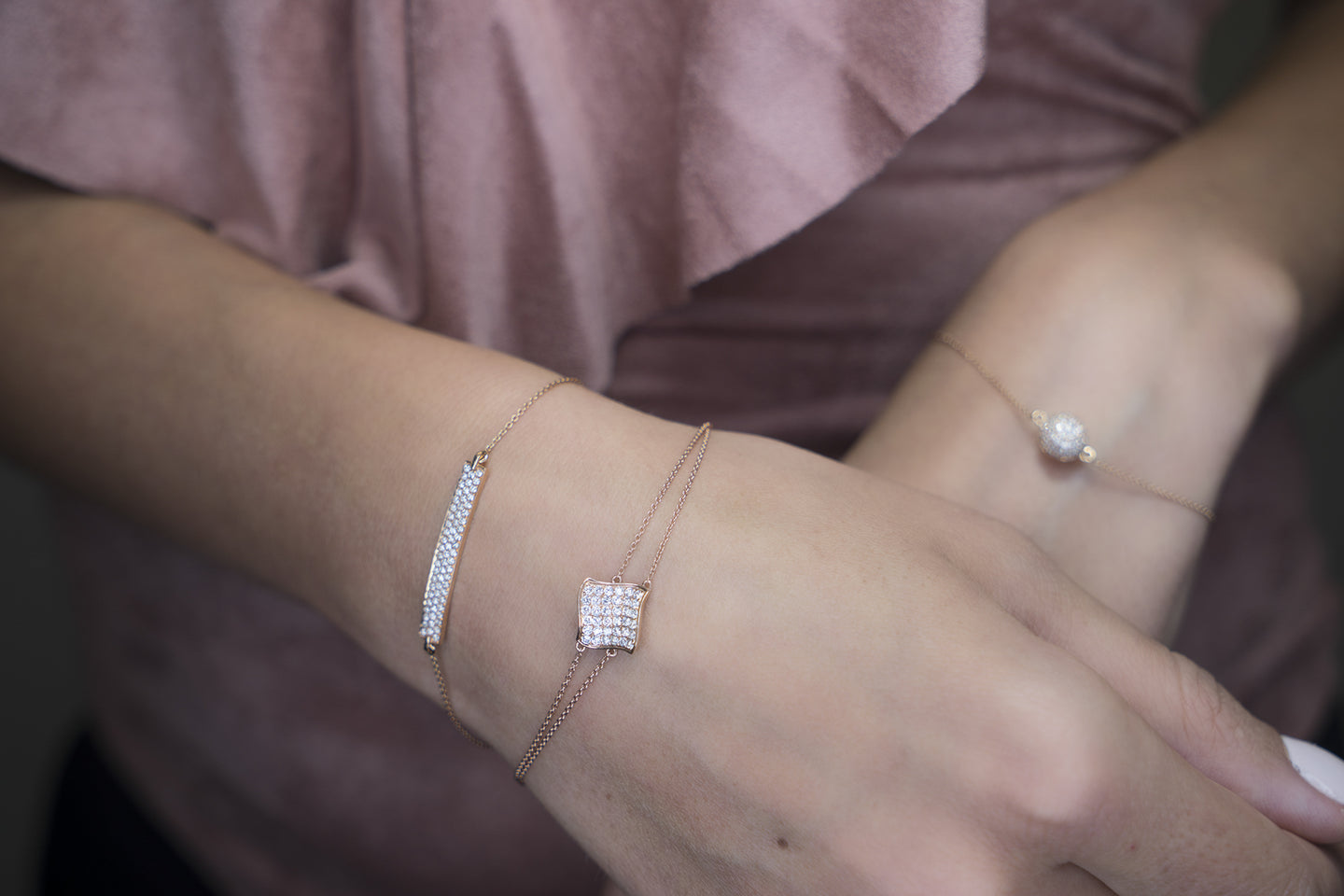 Classic Diamond Disco Ball Bracelet