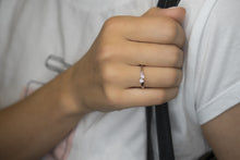 Load image into Gallery viewer, Classic Two Round Brilliant Cut Diamonds in Mix Gold Colours Ring