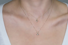 Load image into Gallery viewer, Classic Round Brilliant Cut Diamond Duo Pendant