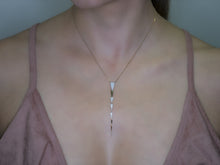Load image into Gallery viewer, Chandelier DanglingTriangle Diamond Necklace Mix Gold Colours
