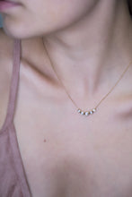 Load image into Gallery viewer, Trio Drop Diamond Gold Necklace