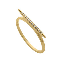 Load image into Gallery viewer, Classic Micro Pave Diamond Bar Ring