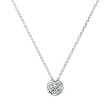 Load image into Gallery viewer, Eternity Classic Round Cut Diamond Gold Pendant Medium Size