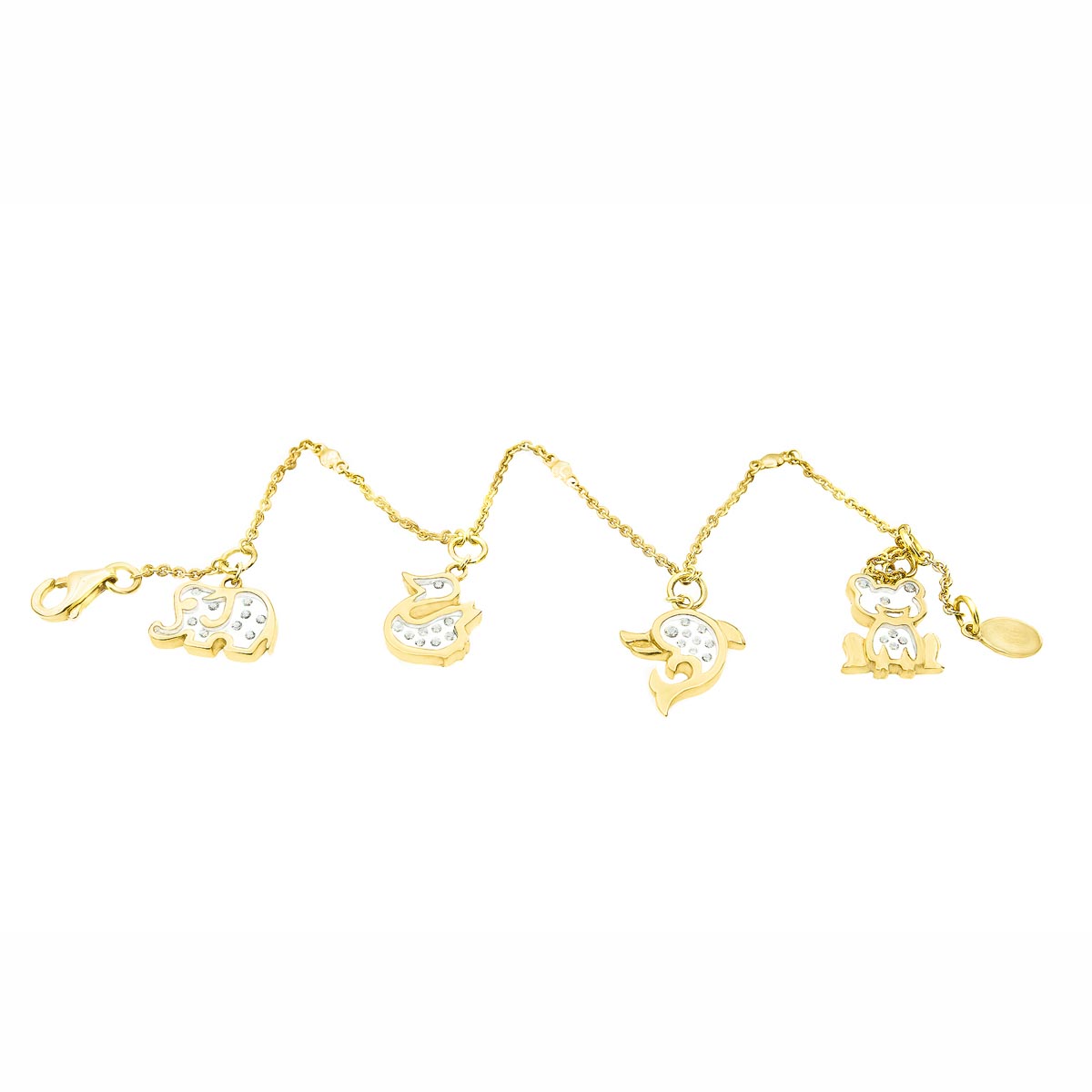 Little Zoo Floating Diamonds Charm Bracelet