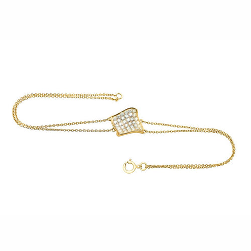 Classic Quadrilateral Diamond Bracelet