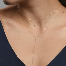 Load image into Gallery viewer, Classic Diamond Necklace with an Adjustable Chain