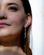 Load image into Gallery viewer, Woman Power Akoya Pearls Dangling Gold Earrings  Media 1 of 5