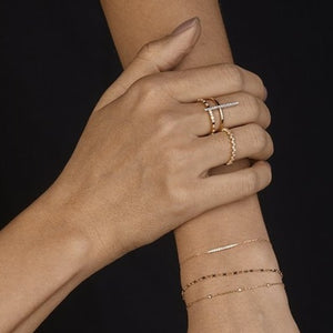 Chess Diamond Gold Ring