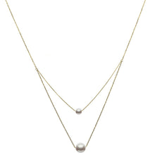 Load image into Gallery viewer, Duo Akoya White Pearls Necklace