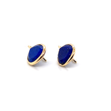 Load image into Gallery viewer, Magical Lapis Lazuli Gemstone Gold Earrings