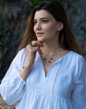 Load image into Gallery viewer, Magical Lapis Lazuli Gemstone Gold Earrings