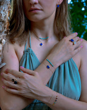 Load image into Gallery viewer, Magical Lapis Lazuli Gemstone Gold Neckalce