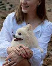 Load image into Gallery viewer, Magical Lapis Lazuli Gemstone Gold Earrings