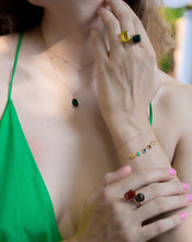 Load image into Gallery viewer, Lemon Quartz Ring Octagon Cut Gold Ring