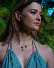 Load image into Gallery viewer, Smoky Quartz Gemstone Pear Shape Gold Neckalce