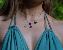 Load image into Gallery viewer, Smoky Quartz Gemstone Pear Shape Gold Neckalce