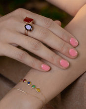 Load image into Gallery viewer, Smoky Quartz Pear-sparped Gold Ring